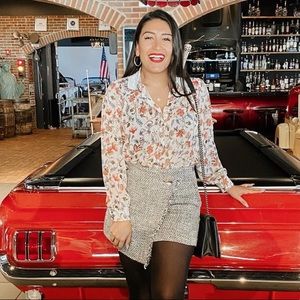 Zara winter style mini skirt